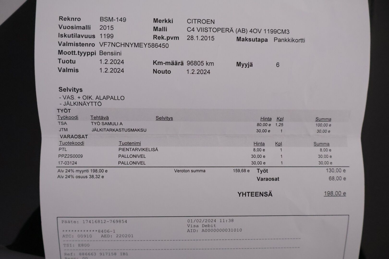 Citroen C4 2015 PureTech 130 Premium *YritysOutlet - Myydään vain yrityksille* *Koukku / Blis / Vakkari/  Ilmastointi* - *Kompakti / Edullinen / Käytännöllinen*