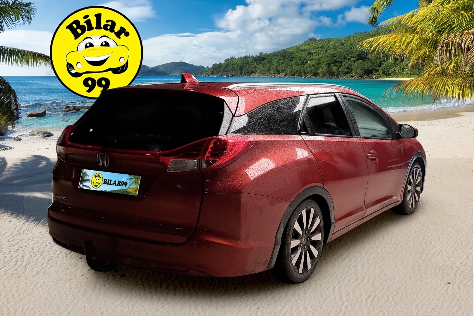 Honda Civic 2015 Tourer 1,8i Lifestyle Business HID * 1Om Suomiauto / Peruutuskamera / Bi-Xenon / ADS / Vetokoukku / Lohko & Sisäpistoke - Merkkihuollettu / Huippuvarusteet / Juuri tullut Tampereelle!