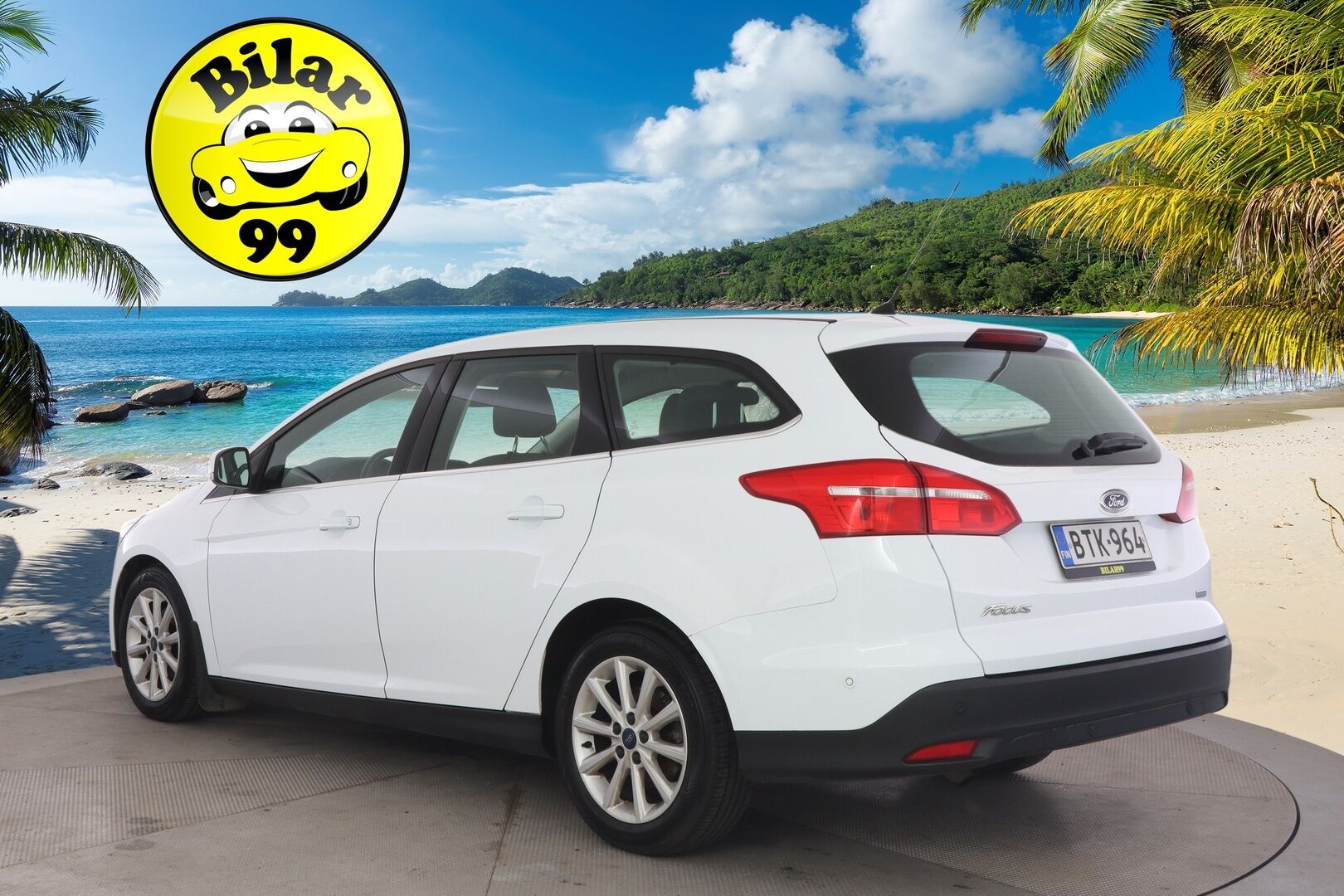 Ford Focus 2015 1,0 EcoBoost 125 hv Start/Stop M6 Titanium Wagon * Webasto / Tutkat / Lämmitettävä lasi / Xenon / Park assist * - * Suomi-auto / Kahdet renkaat / Merkkihuollot *