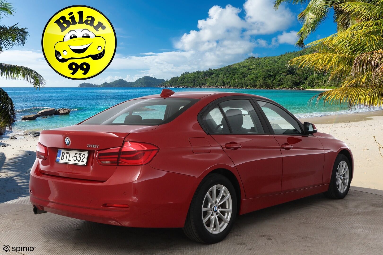 BMW 318 2015 F30 Sedan 318i Business - Suomiauto / Lohko & Sisä / Vakkari / / LED / Tutkat 