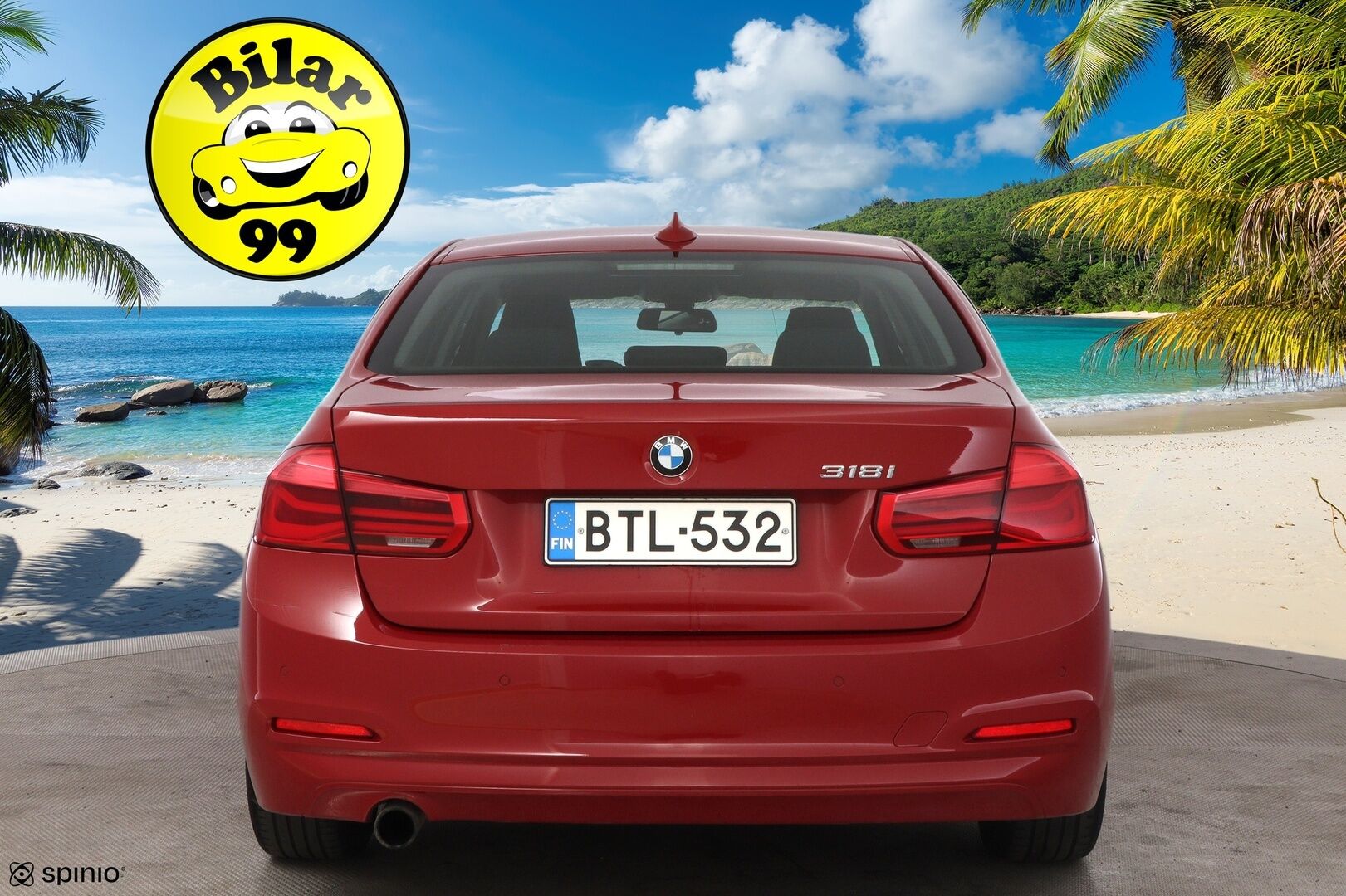 BMW 318 2015 F30 Sedan 318i Business - Suomiauto / Lohko & Sisä / Vakkari / / LED / Tutkat 