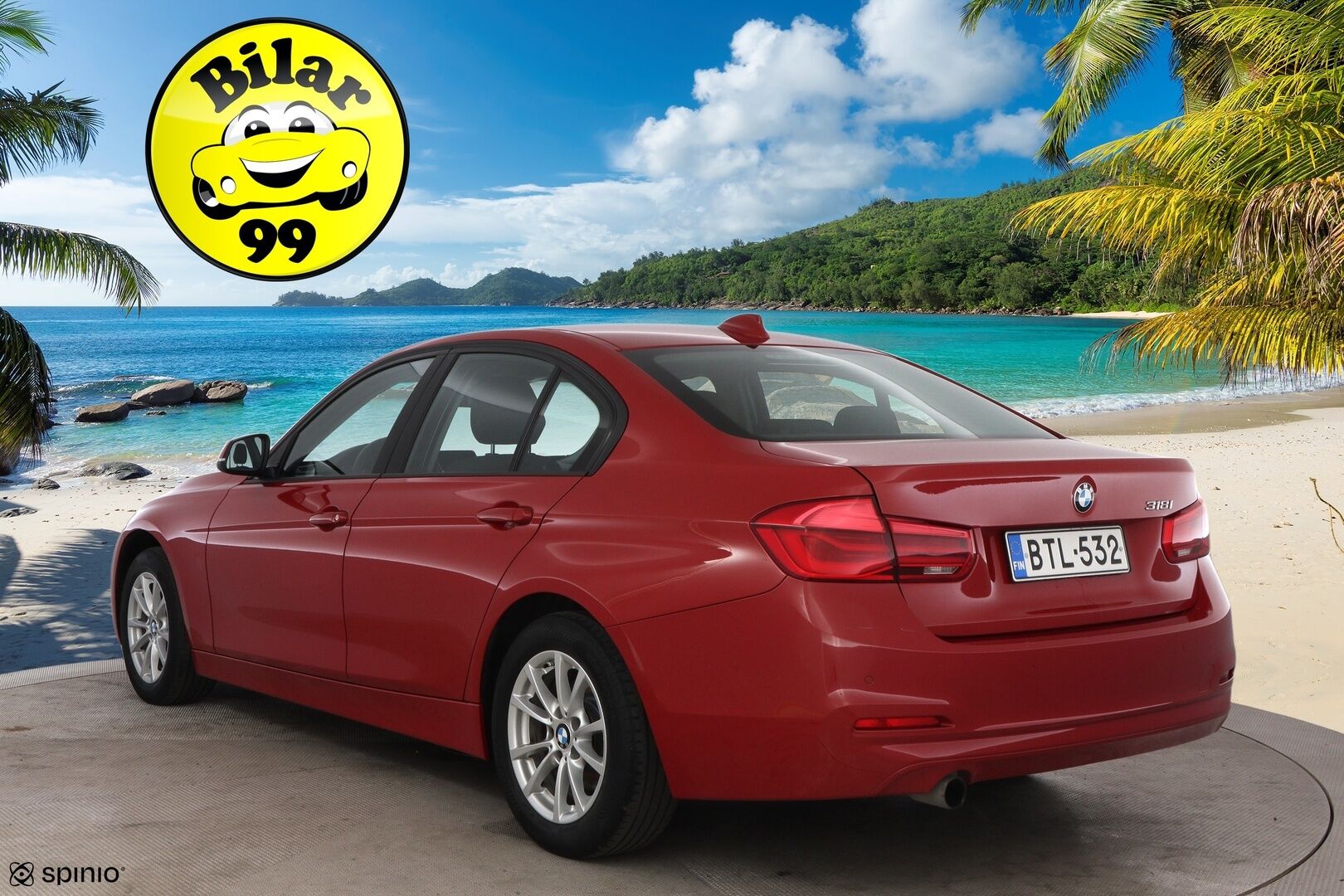 BMW 318 2015 F30 Sedan 318i Business - Suomiauto / Lohko & Sisä / Vakkari / / LED / Tutkat 