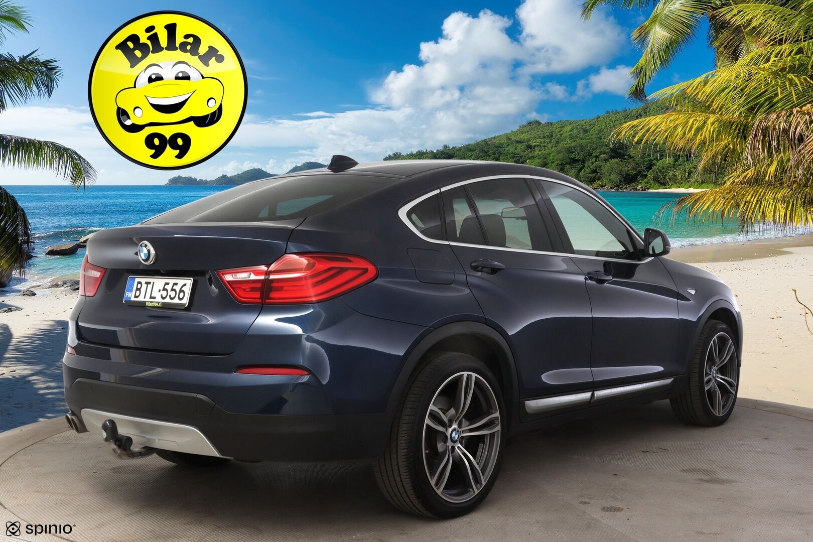 BMW X4 2016 F26 xDrive30d A X Edition * Vetokoukku / Vaaleat sporttinahat / Muistipenkki / H&K / Kattoluukku / P-Kamera / Comfort Access / Adapt.LED / Sähkökontti * - * Tulossa myyntiin! / 2x Renkaat & Vanteet / 2-Omisteinen *