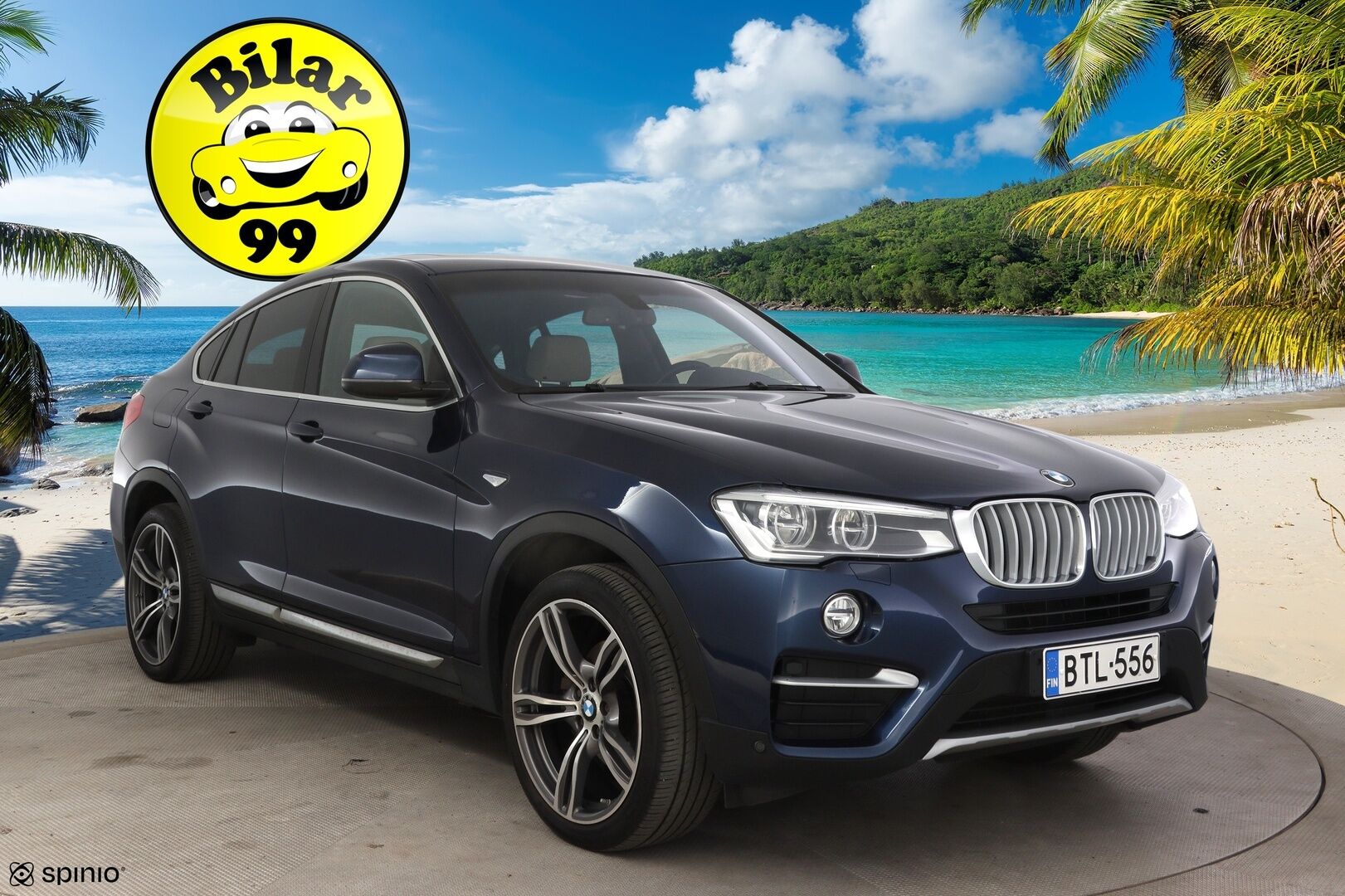 BMW X4 2016 F26 xDrive30d A X Edition * Vetokoukku / Vaaleat sporttinahat / Muistipenkki / H&K / Kattoluukku / P-Kamera / Comfort Access / Adapt.LED / Sähkökontti * - * Tulossa myyntiin! / 2x Renkaat & Vanteet / 2-Omisteinen *