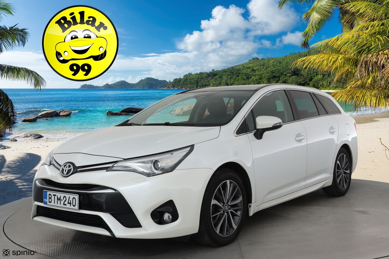 Toyota Avensis 2016 1,8 Valvematic Premium Touring Sports Multidrive S **Vakkari / Panorama / Muistipenkki / Navi / LED / KeylessGo** - Suomi-auto / Kahdet renkaat aluvanteilla / Merkkihuollettu / Koukku / Mustat nahat / Sähköpenkit / Lohkolämmitin 