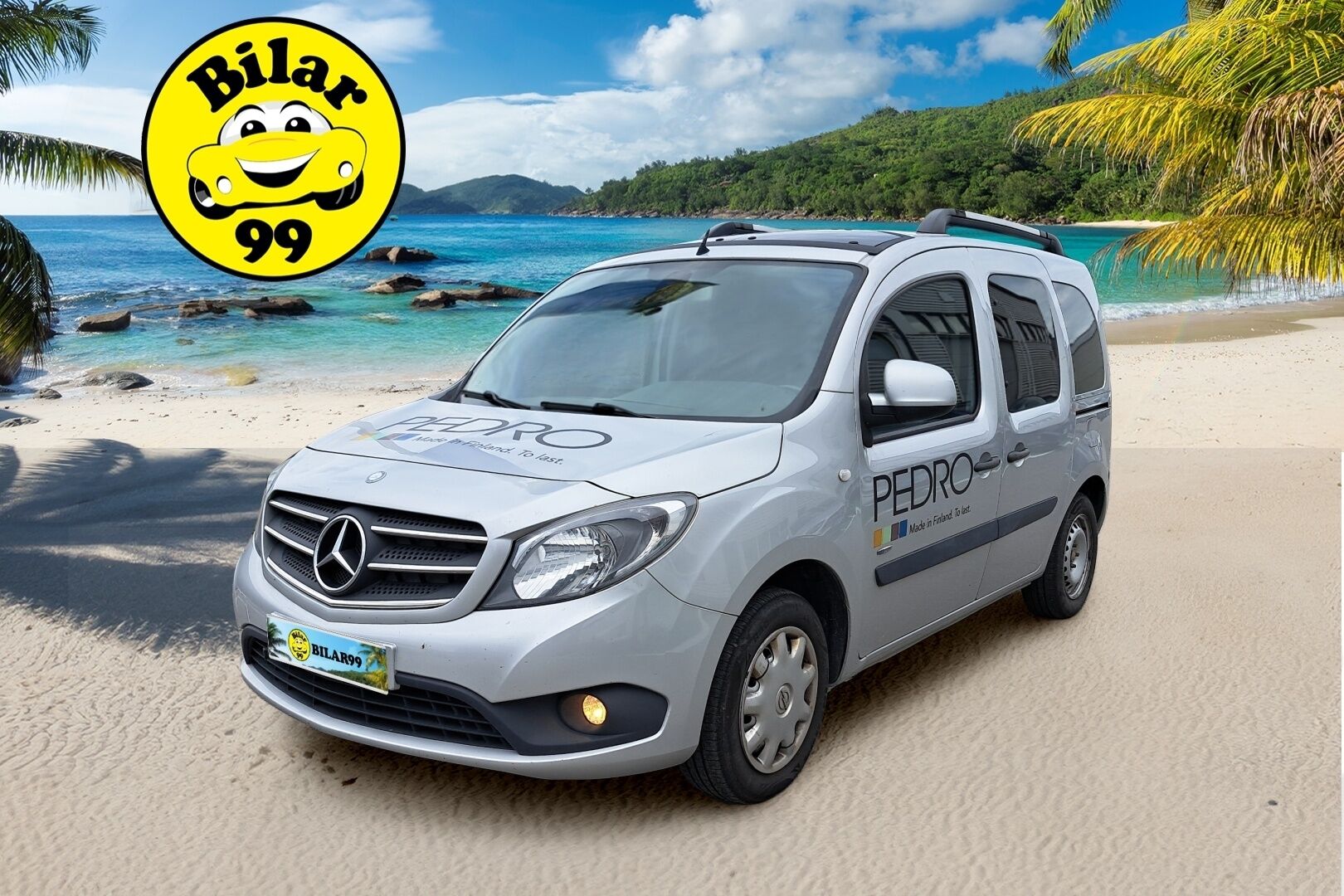Mercedes-Benz Citan 2016 111CDI KB keskipitkä A2 - Suomiauto | Webasto | Lohko&Sisäpistoke | Vakkari | Lasikatto | Metalliväri | Ilmastointi | 2x Hyvät renkaat | Jakopää hiljattain tehty!