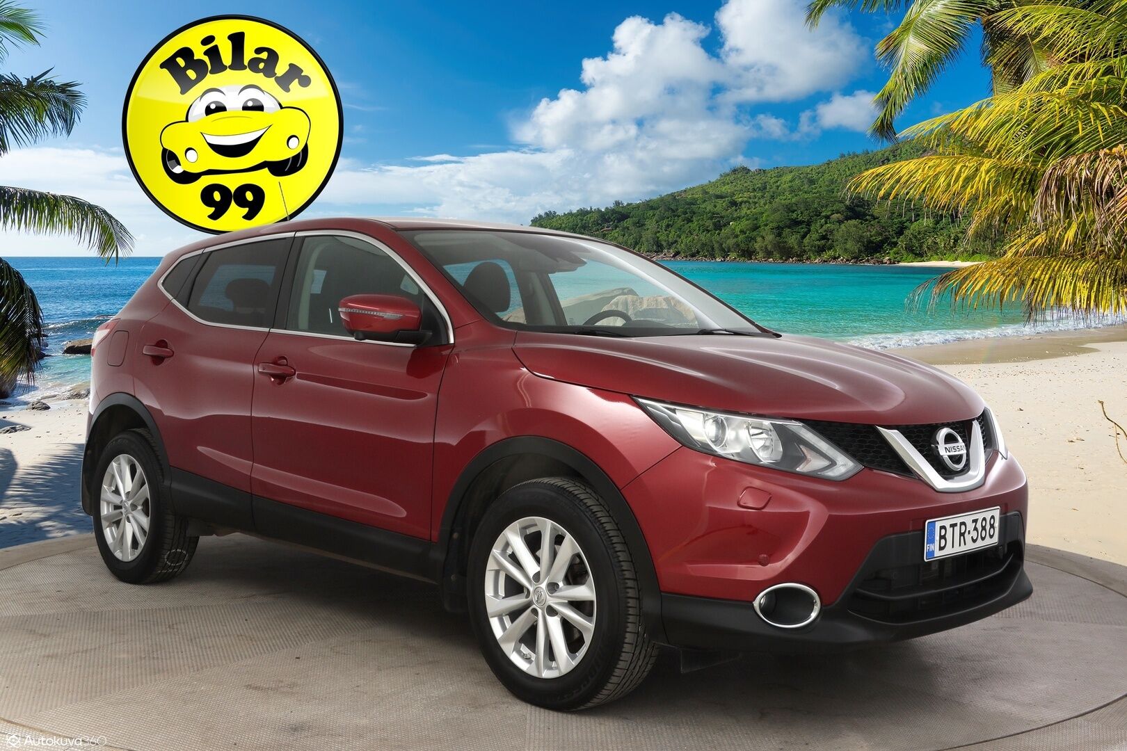 Nissan Qashqai 2017 DIG-T 115 N-Connecta 2WD Xtronic E6 ** 360-Kamera / Keylessgo / Kaistavahti / Tutkat / Navi  ** - Suomi-auto / Vähän Ajettu / Merkkiliikkeen täydellinen huoltokirja / Lohkolämmitin / Huippuyksilö!