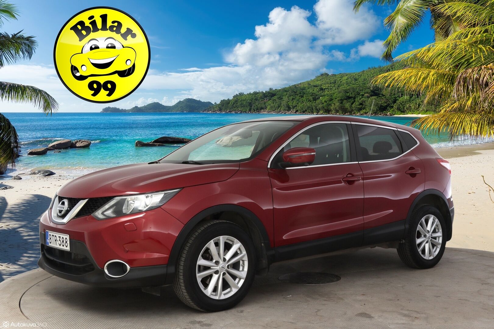 Nissan Qashqai 2017 DIG-T 115 N-Connecta 2WD Xtronic E6 ** 360-Kamera / Keylessgo / Kaistavahti / Tutkat / Navi  ** - Suomi-auto / Vähän Ajettu / Merkkiliikkeen täydellinen huoltokirja / Lohkolämmitin / Huippuyksilö!