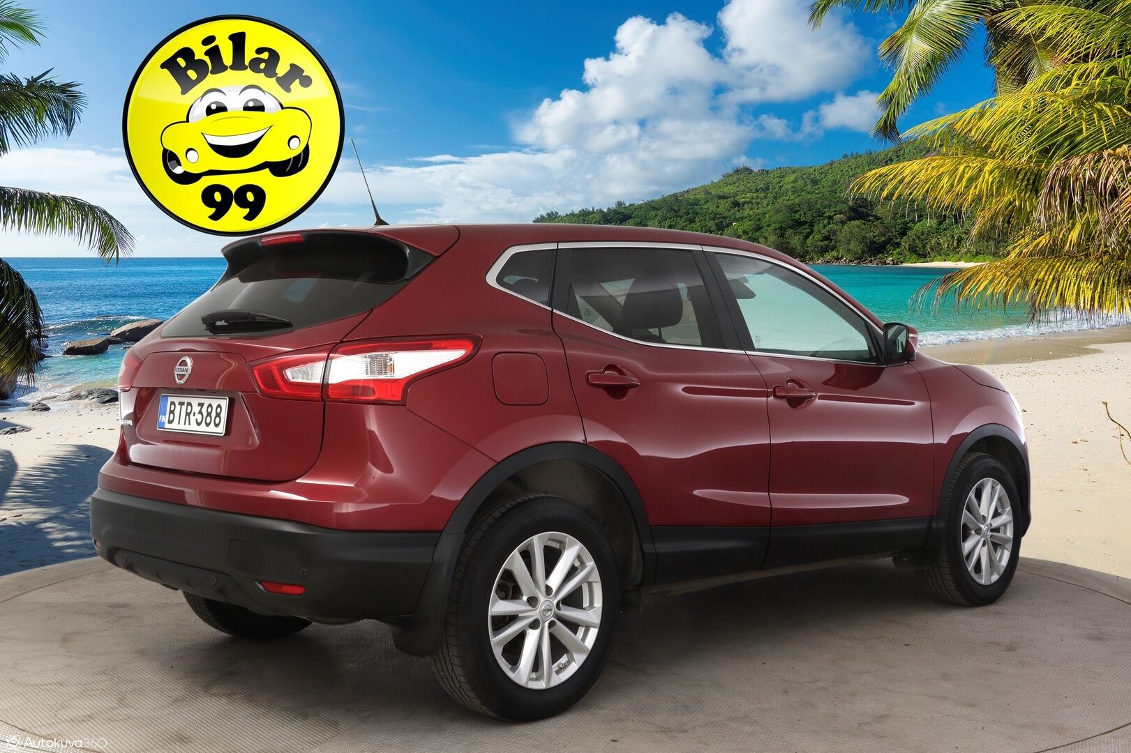 Nissan Qashqai 2017 DIG-T 115 N-Connecta 2WD Xtronic E6 ** 360-Kamera / Keylessgo / Kaistavahti / Tutkat / Navi  ** - Suomi-auto / Vähän Ajettu / Merkkiliikkeen täydellinen huoltokirja / Lohkolämmitin / Huippuyksilö!