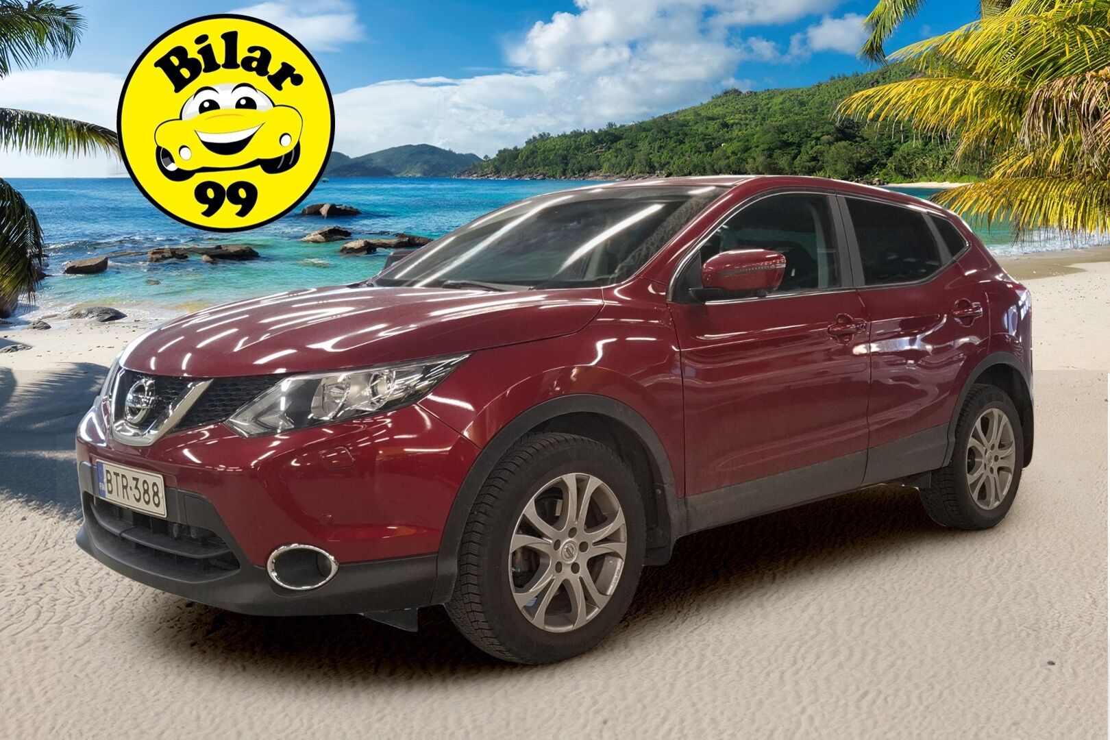 Nissan Qashqai 2017 DIG-T 115 N-Connecta 2WD Xtronic E6 ** 360-Kamera / Keylessgo / Kaistavahti / Tutkat / Navi  ** - Suomi-auto / Merkkiliikkeen täydellinen huoltokirja / Lohkolämmitin / Huippuyksilö!