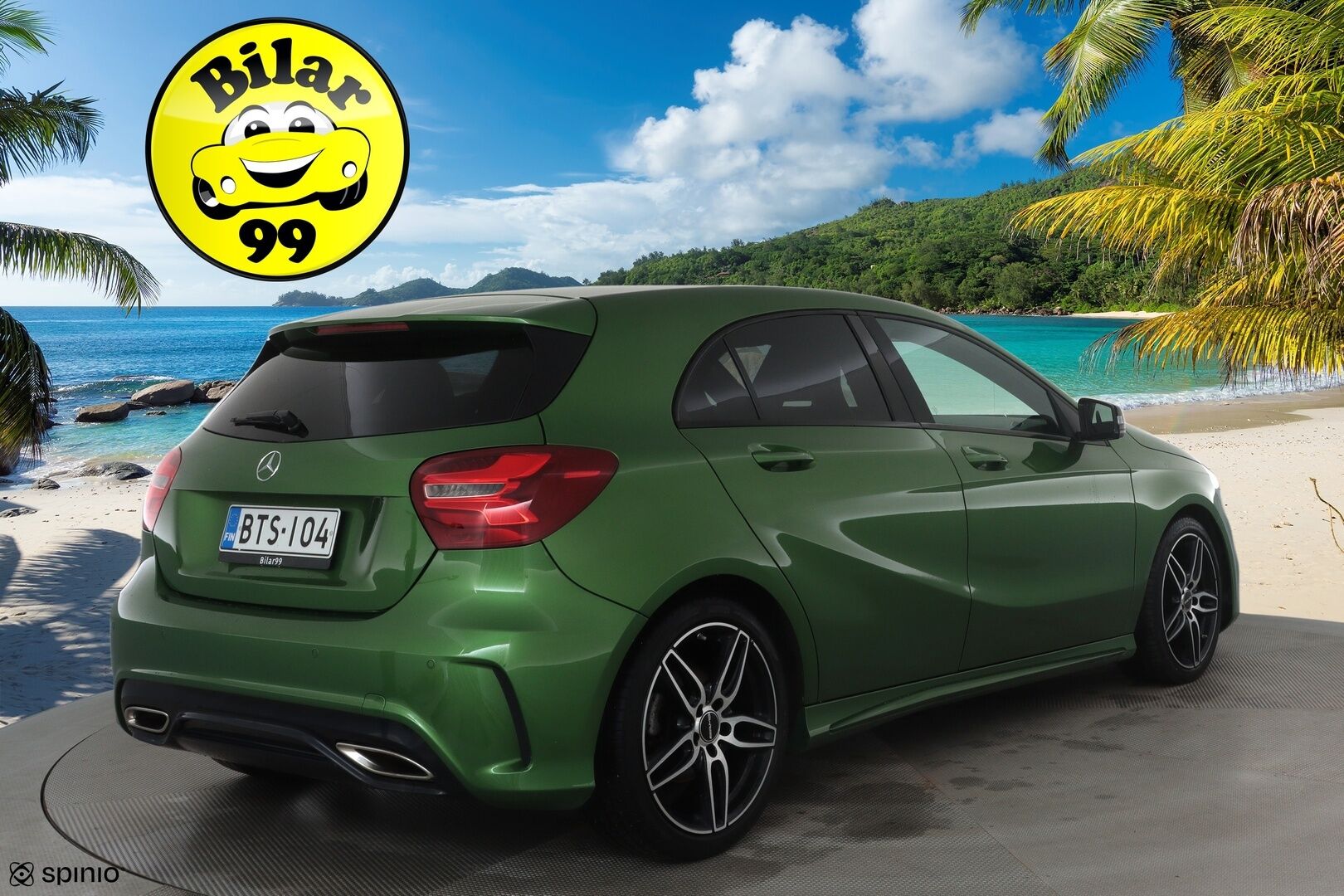 Mercedes-Benz A 2017 180 A Business AMG *Panorama / Webasto / Vakkari / P.kamera / LED / Sporttipenkit* - Suomi-auto / Kahdet renkaat aluvanteilla