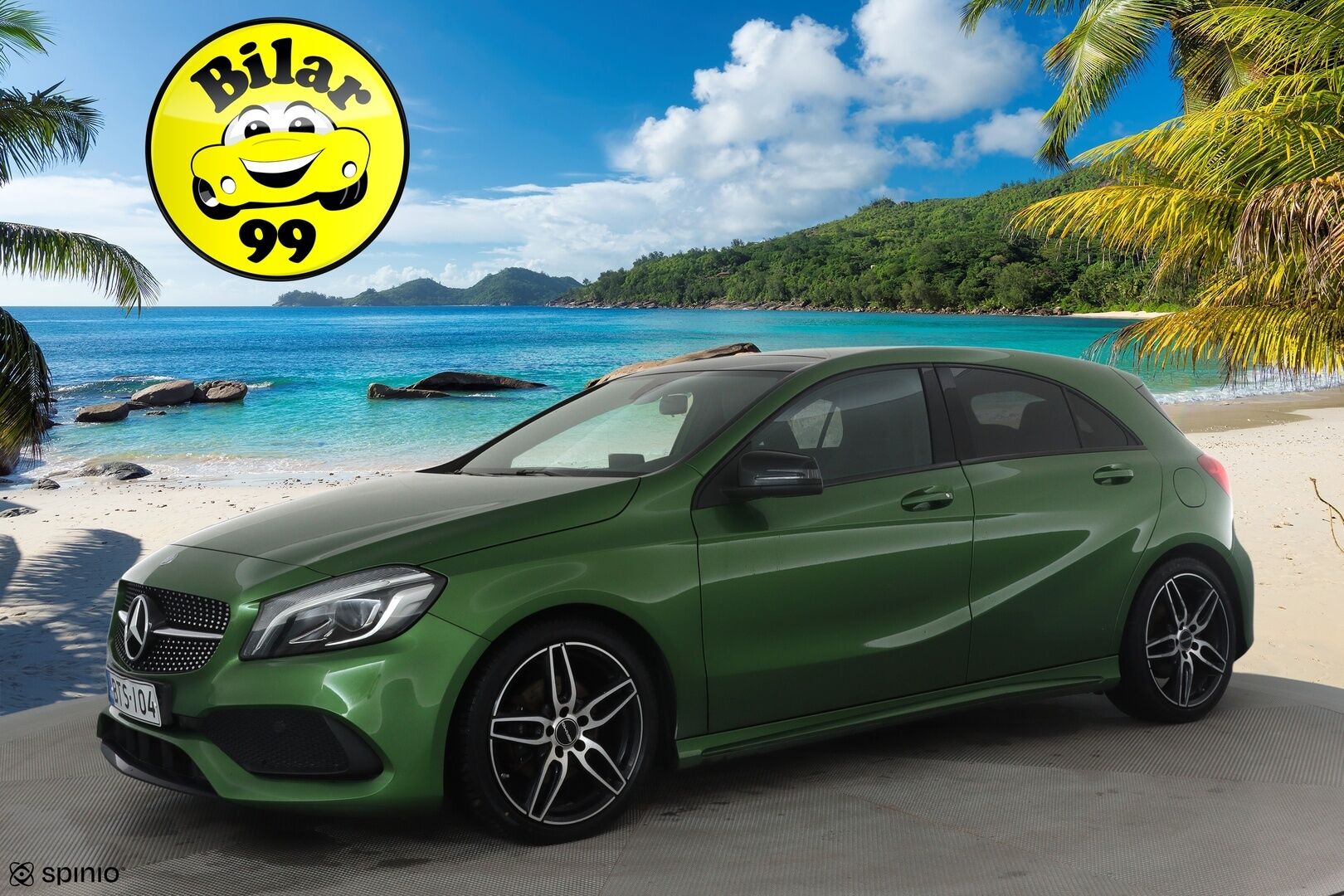 Mercedes-Benz A 2017 180 A Business AMG *Panorama / Webasto / Vakkari / P.kamera / LED / Sporttipenkit* - Suomi-auto / Kahdet renkaat aluvanteilla