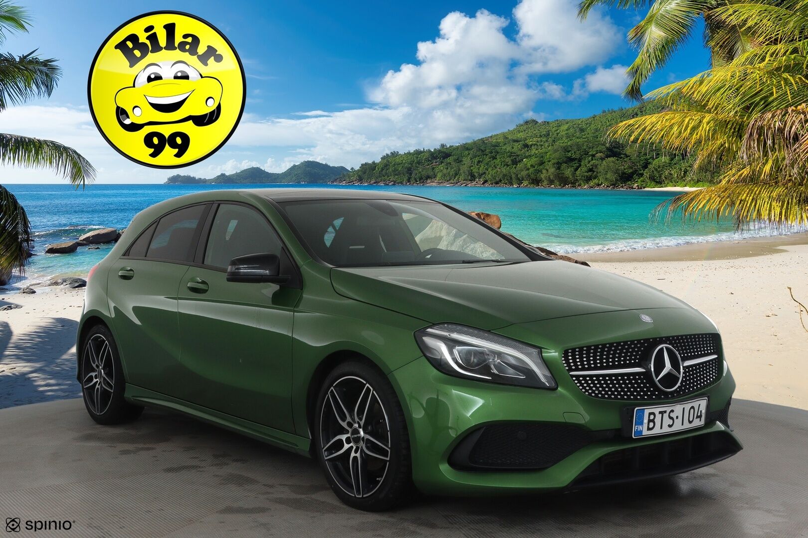 Mercedes-Benz A 2017 180 A Business AMG *Panorama / Webasto / Vakkari / P.kamera / LED / Sporttipenkit* - Suomi-auto / Kahdet renkaat aluvanteilla