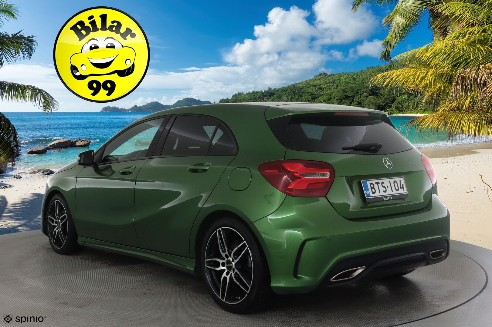 Mercedes-Benz A 2017 180 A Business AMG *Panorama / Webasto / Vakkari / P.kamera / LED / Sporttipenkit* - Suomi-auto / Kahdet renkaat aluvanteilla
