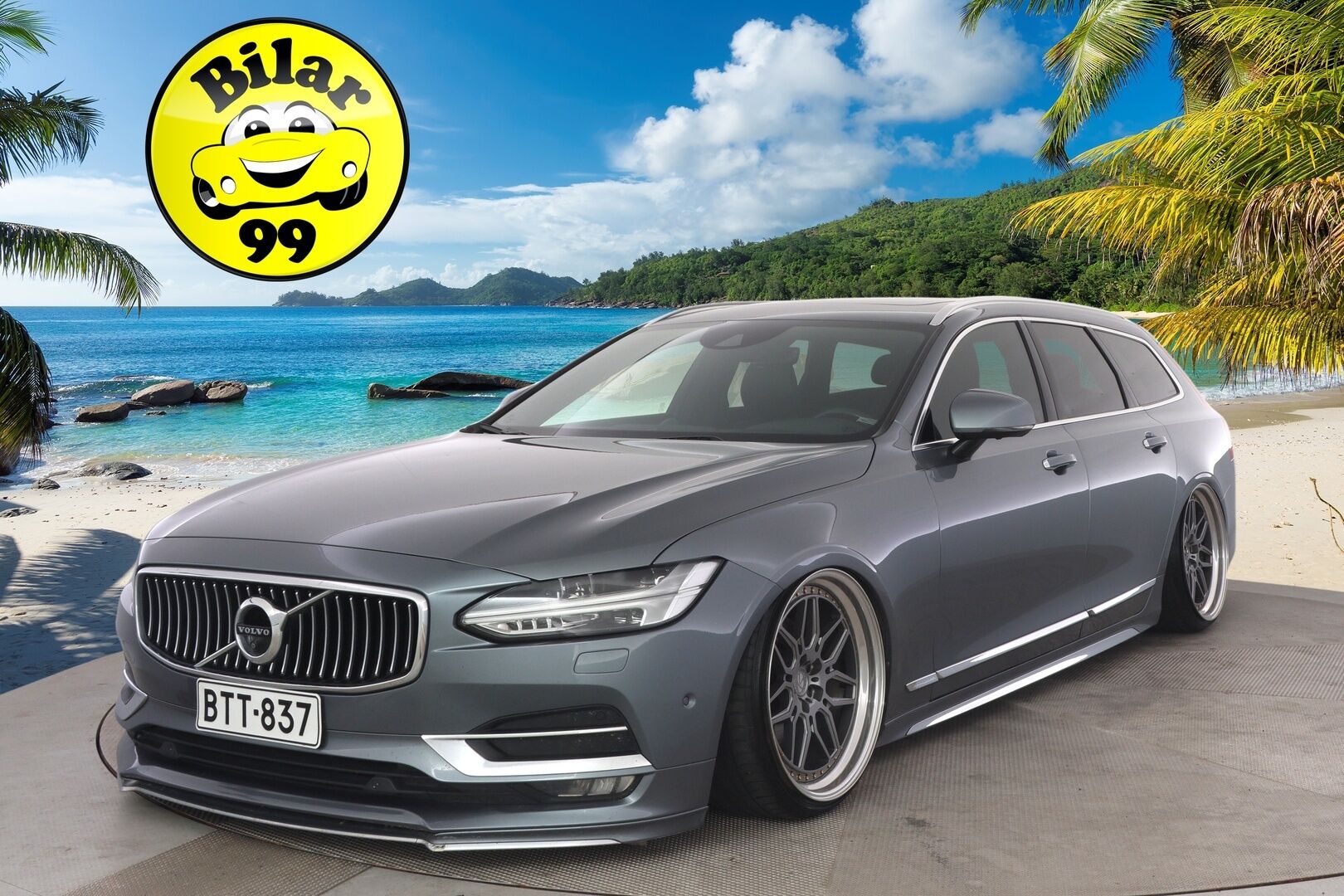 Volvo V90 2016 D5 AWD Business Inscription aut - * Polestar ohjelmoitu / B&W / AIR LIFT / HUD / 360° / Panoraama / BLIS / Muistipenkit *