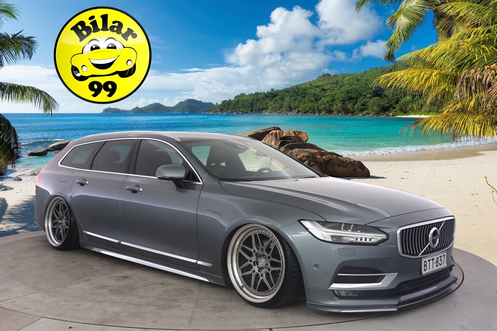 Volvo V90 2016 D5 AWD Business Inscription aut - * Polestar ohjelmoitu / B&W / AIR LIFT / HUD / 360° / Panoraama / BLIS / Muistipenkit *