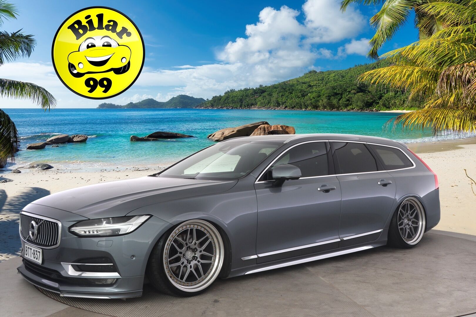 Volvo V90 2016 D5 AWD Business Inscription aut - * Polestar ohjelmoitu / B&W / AIR LIFT / HUD / 360° / Panoraama / BLIS / Muistipenkit *