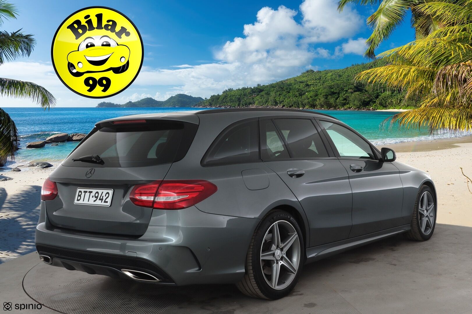 Mercedes-Benz C 2017 200 T A Business AMG * Vakkari / ILS LED / P.Tutkat / Sporttipenkit * - Suomi-auto - HULLUT AVAJAISHULINAT KORKOTARJOUS 3,29 %