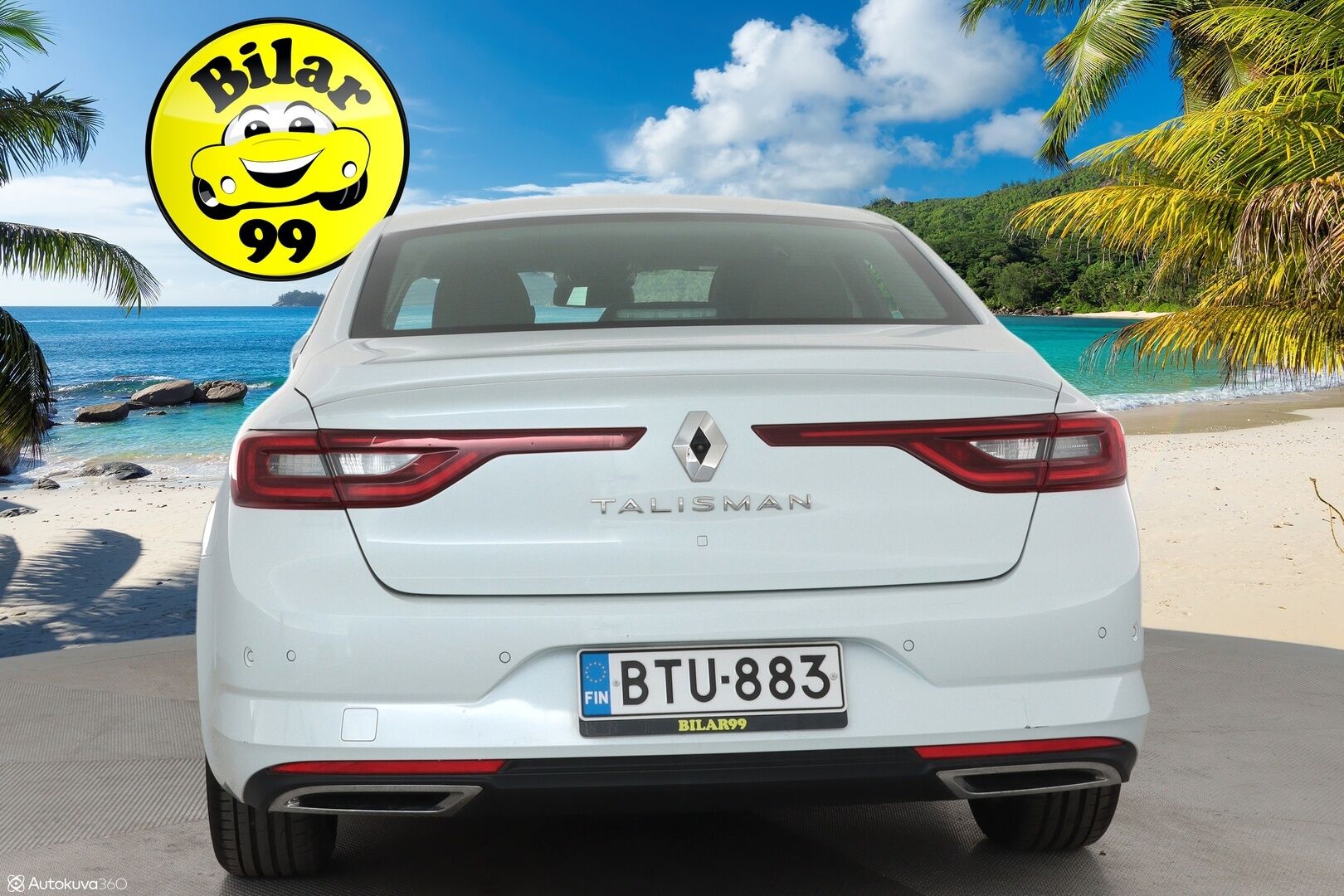 Renault Talisman 2017 Sedan TCe 200 EDC7 Intens **HUD / Adapt. vakkari / Keyless / Ilmastoidut penkit / Lohko / P.kamera** - Suomi-Auto / Blind Spot / Brake Assist / P-tutkat / Bluetooth 