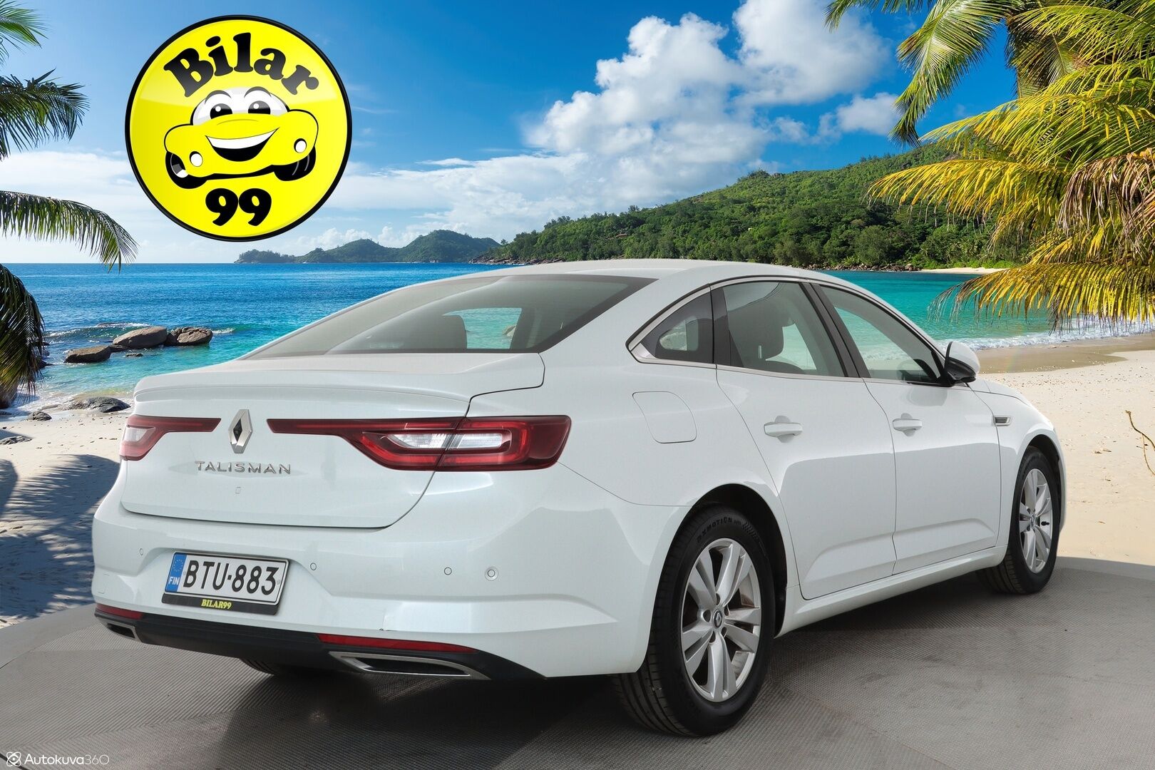 Renault Talisman 2017 Sedan TCe 200 EDC7 Intens **HUD / Adapt. vakkari / Keyless / Ilmastoidut penkit / Lohko / P.kamera** - Suomi-Auto / Blind Spot / Brake Assist / P-tutkat / Bluetooth 