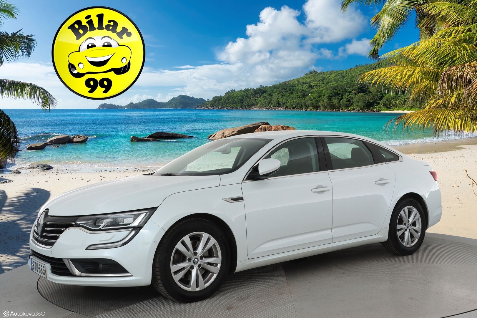 Renault Talisman 2017 Sedan TCe 200 EDC7 Intens **HUD / Adapt. vakkari / Keyless / Ilmastoidut penkit / Lohko / P.kamera** - Suomi-Auto / Blind Spot / Brake Assist / P-tutkat / Bluetooth 