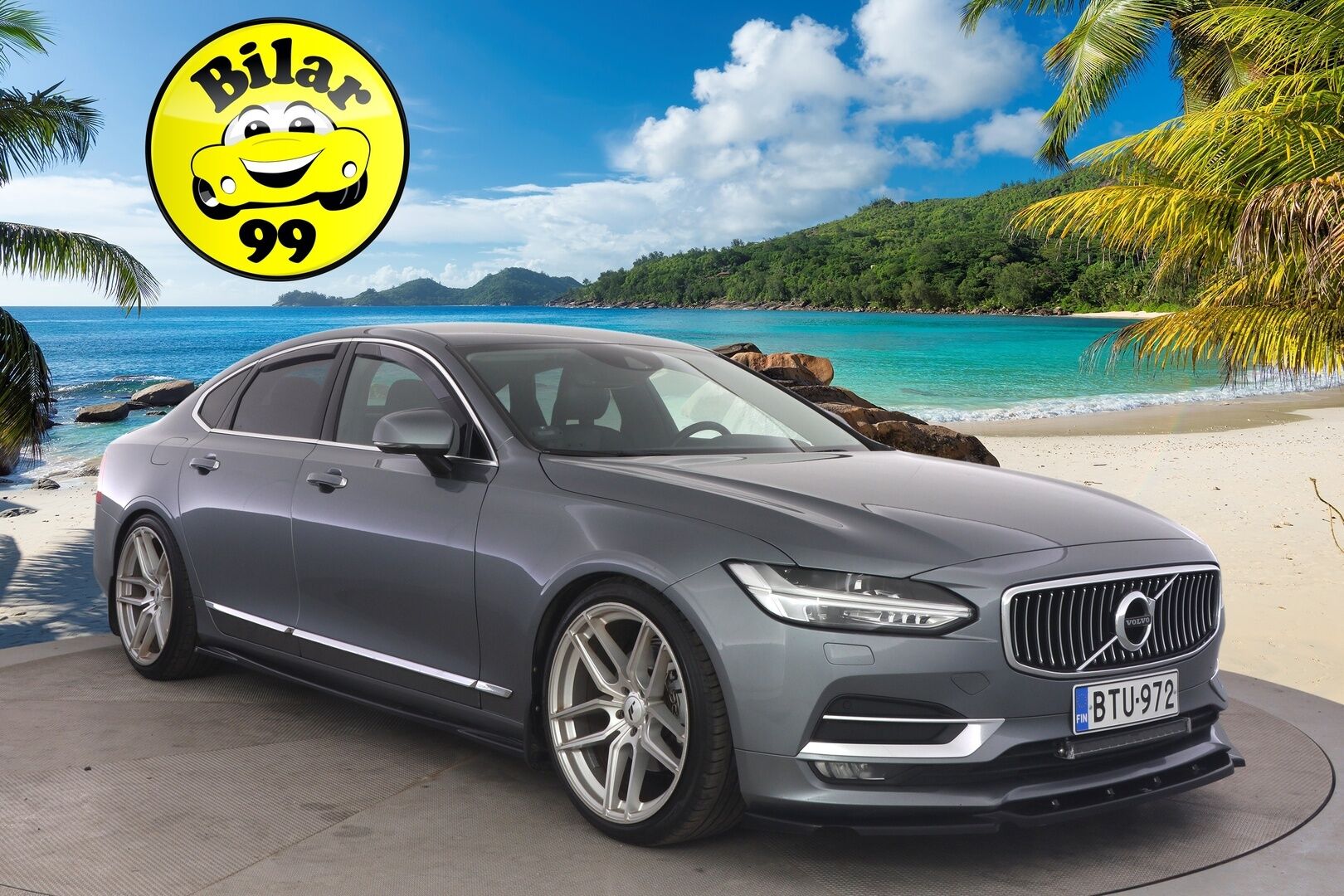 Volvo S90 2017 D4 Inscription aut *Näyttävä / Adapt. Vakkari / Webasto / Navi / Muistipenkit / Kaistavahti / 18&20" Vanteet!* - Komea yksilö / Särmä huoltohistoria / Sisäänajettu