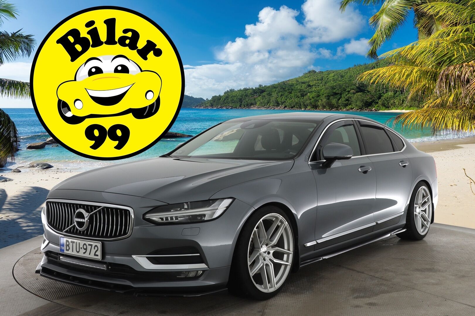 Volvo S90 2017 D4 Inscription aut *Näyttävä / Adapt. Vakkari / Webasto / Navi / Muistipenkit / Kaistavahti / 18&20" Vanteet!* - Komea yksilö / Särmä huoltohistoria / Sisäänajettu