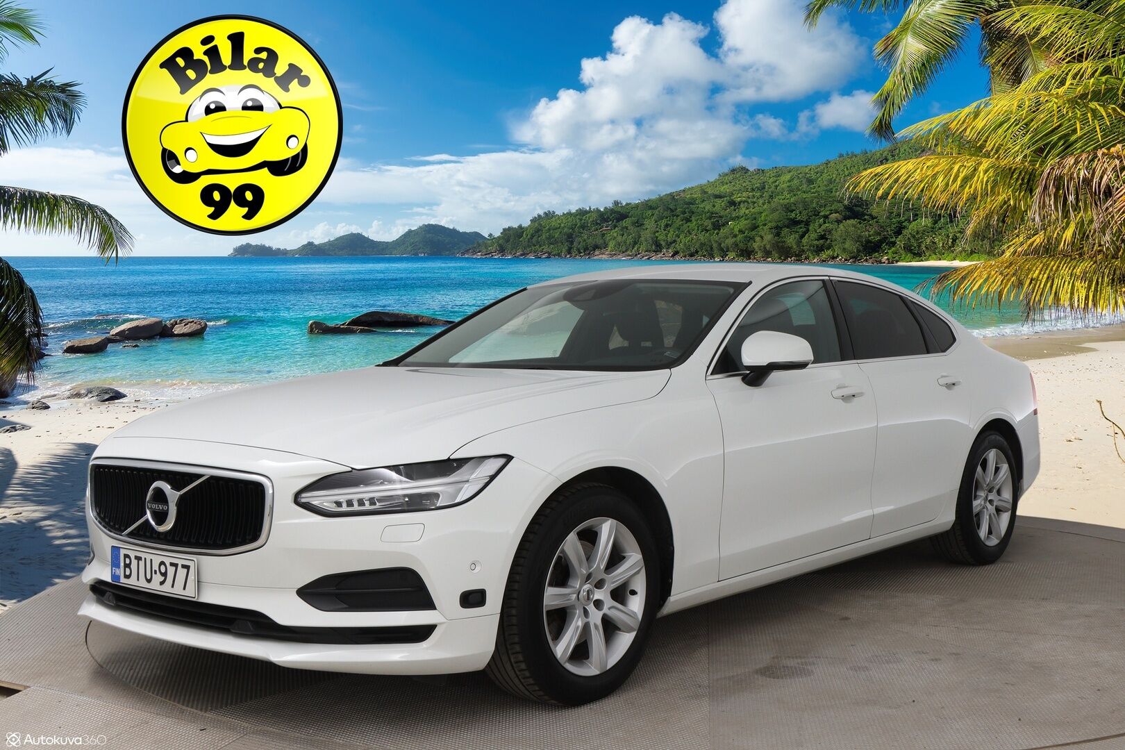 Volvo S90 2017 D4 Business aut / Adapt.Vakkari / Navi / PA-lisälämmitin / Vetokoukku / P-Tutkat / Keyless - 2-Omisteinen Suomi-Auto merkkiliikkeen huoltohistorialla!