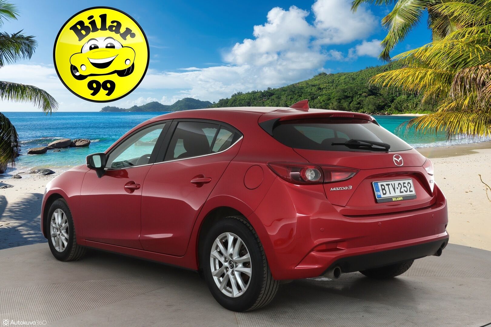 Mazda 3 2017 5HB 2,0 (120) SKYACTIV-G Premium Plus 6MT 5ov BV2 - Suomi-auto / Xenon / P. Tutka / Sisätilanlämmitin / Aut. Ilmastointi / 2x Avain / 2x Renkaat / 