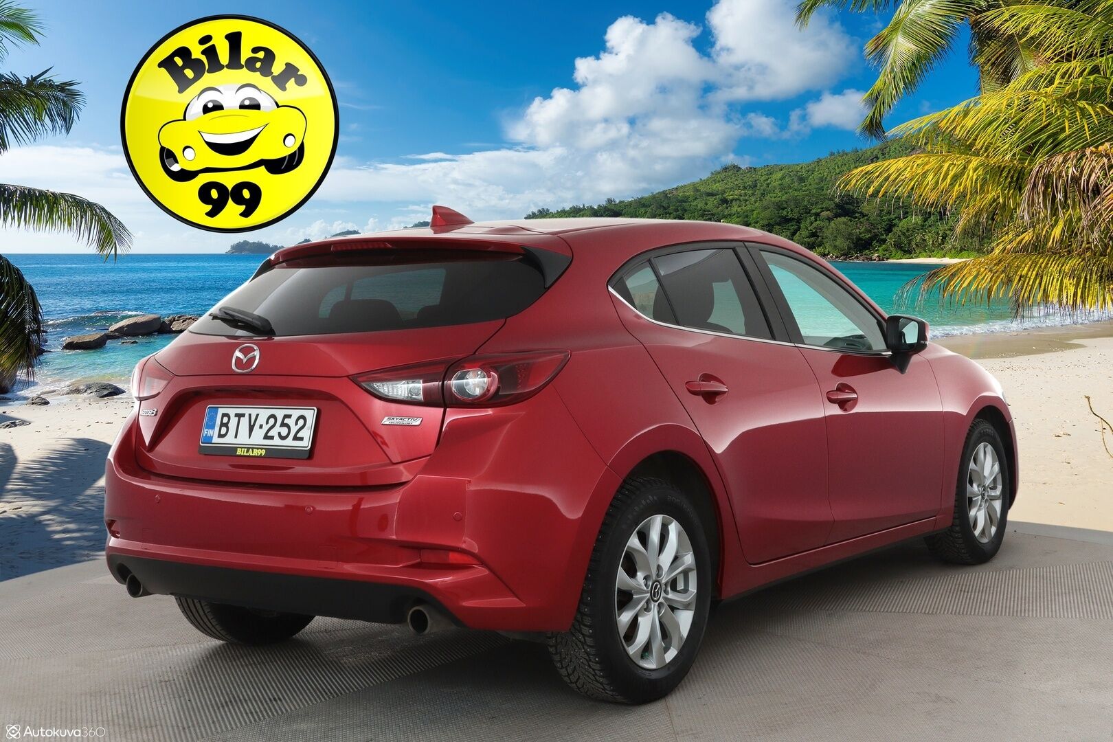 Mazda 3 2017 5HB 2,0 (120) SKYACTIV-G Premium Plus 6MT 5ov BV2 - Suomi-auto / Xenon / P. Tutka / Sisätilanlämmitin / Aut. Ilmastointi / 2x Avain / 2x Renkaat / 