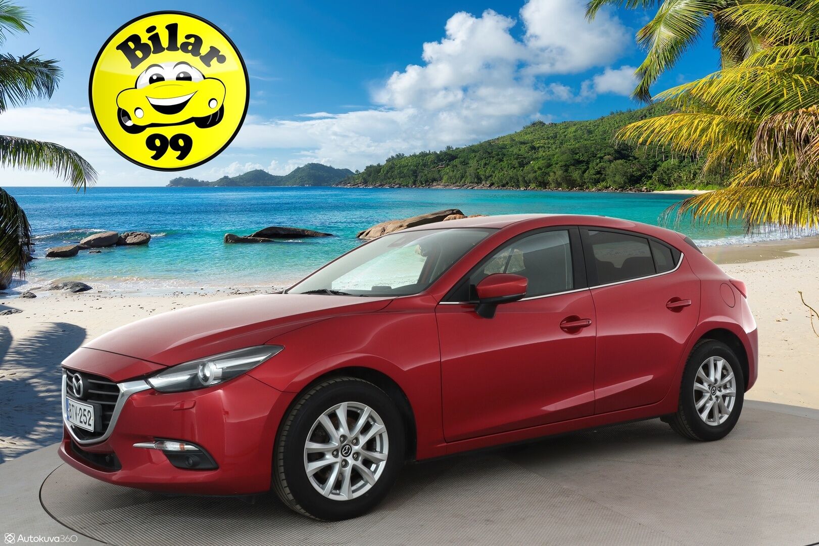 Mazda 3 2017 5HB 2,0 (120) SKYACTIV-G Premium Plus 6MT 5ov BV2 - Suomi-auto / Xenon / P. Tutka / Sisätilanlämmitin / Aut. Ilmastointi / 2x Avain / 2x Renkaat / 