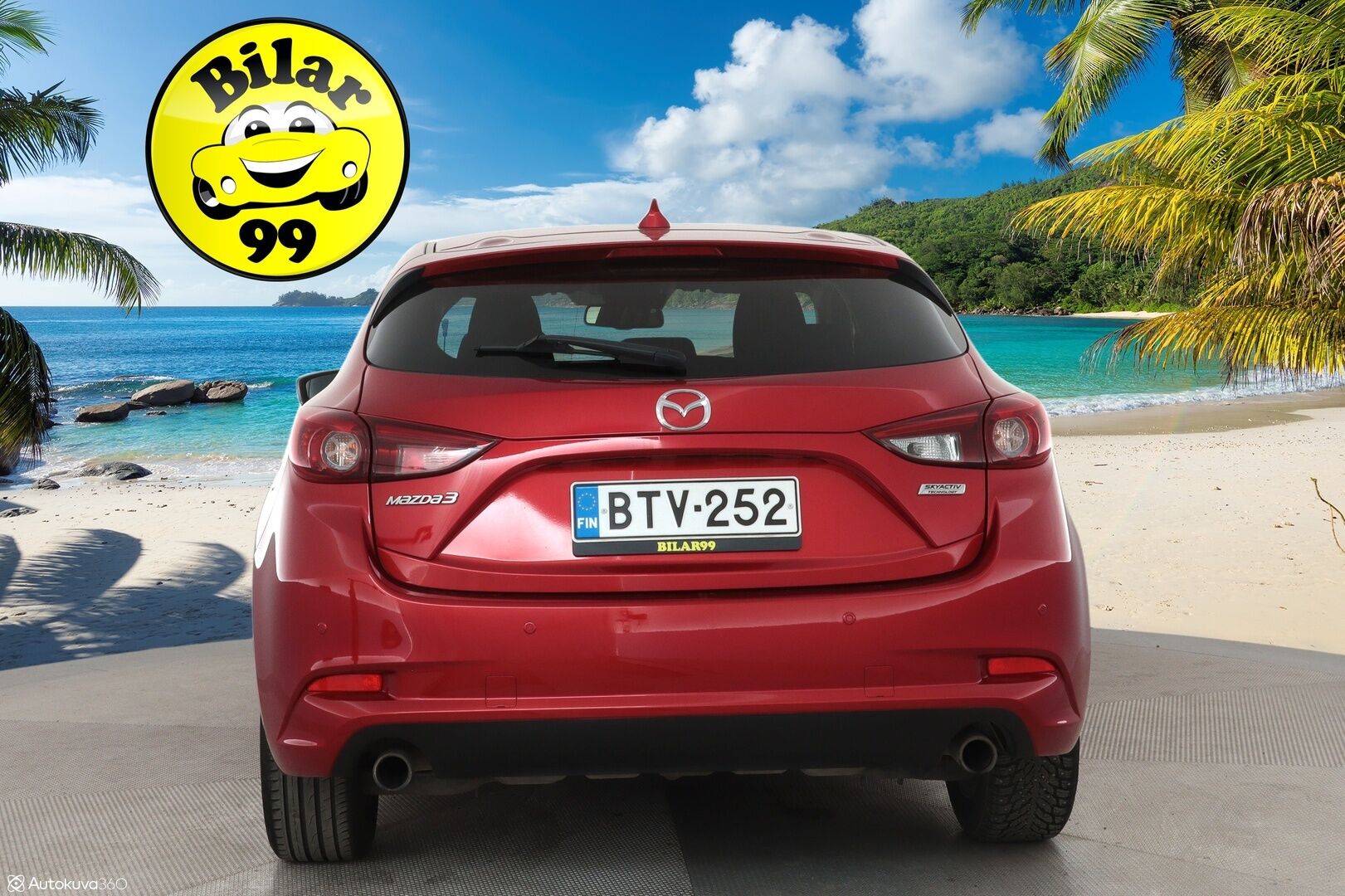 Mazda 3 2017 5HB 2,0 (120) SKYACTIV-G Premium Plus 6MT 5ov BV2 - Suomi-auto / Xenon / P. Tutka / Sisätilanlämmitin / Aut. Ilmastointi / 2x Avain / 2x Renkaat / 