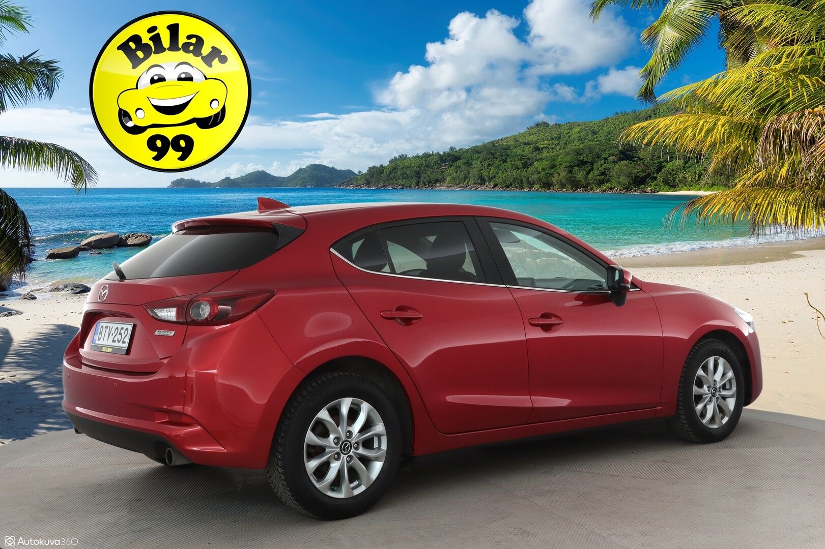 Mazda 3 2017 5HB 2,0 (120) SKYACTIV-G Premium Plus 6MT 5ov BV2 - Suomi-auto / Xenon / P. Tutka / Sisätilanlämmitin / Aut. Ilmastointi / 2x Avain / 2x Renkaat / 