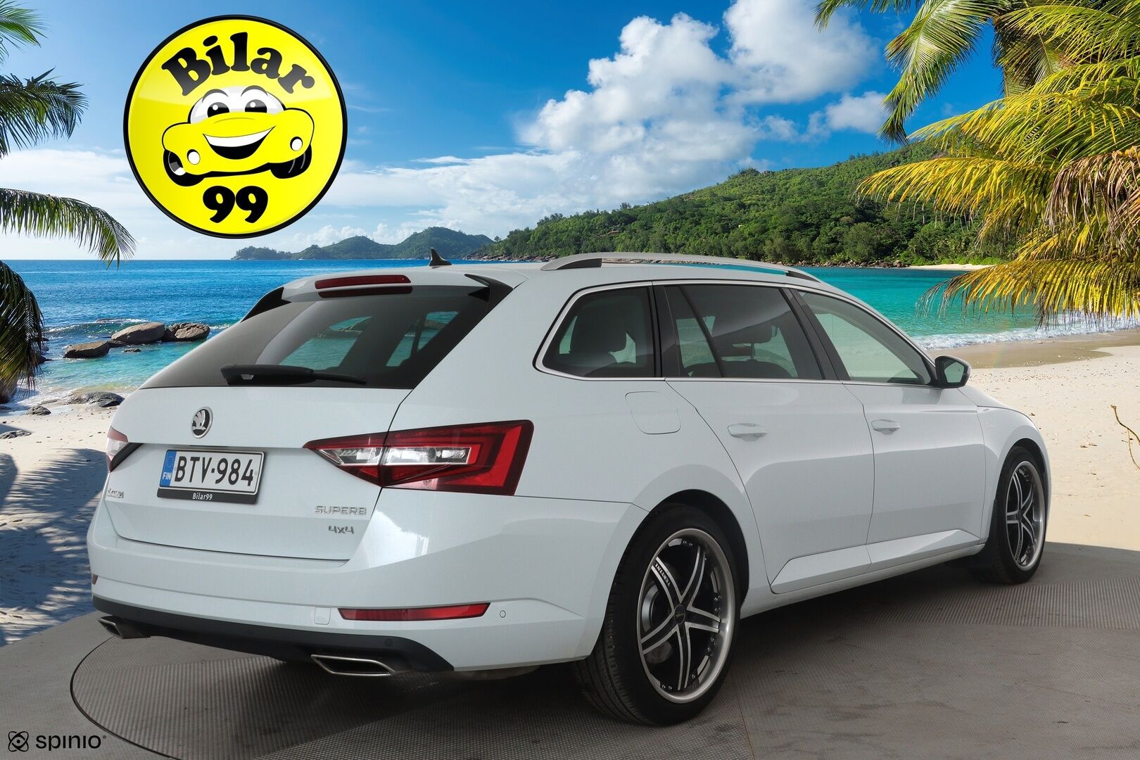 Skoda Superb 2017 Combi 2,0 TSI 280 4x4 L&K DSG *ACC / Webasto / Panorama / Muistipenkki / Ilmastoidut nahat / Navi / P.tutkat / Canton* - Suomi-auto / Kahdet renkaat aluvanteilla