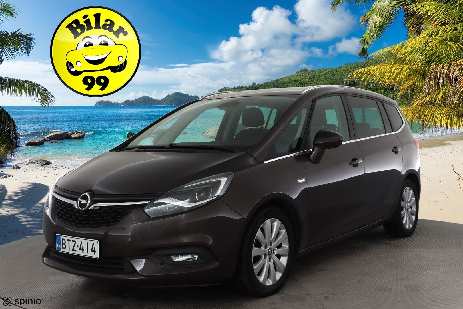 Opel Zafira 2018 Enjoy 1,4 Turbo ecoFLEX 103kW MT6 7-paik * Matrix-LED / P.kamera / Vakkari / Sportpenkit / Bluetooth / Ratinlämmitys * - Suomi-auto / Kahdet renkaat - Osta nyt, maksa vasta ensi vuonna