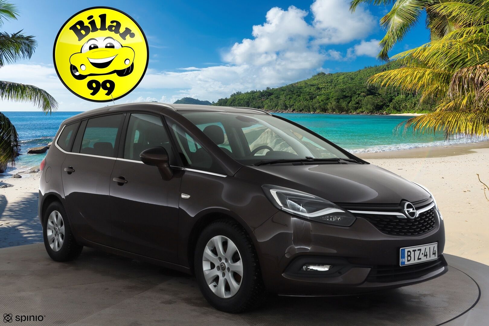 Opel Zafira 2018 Enjoy 1,4 Turbo ecoFLEX 103kW MT6 7-paik * Matrix-LED / P.kamera / Vakkari / Sportpenkit / Bluetooth / Ratinlämmitys * - Suomi-auto / Kahdet renkaat - Osta nyt, maksa vasta ensi vuonna