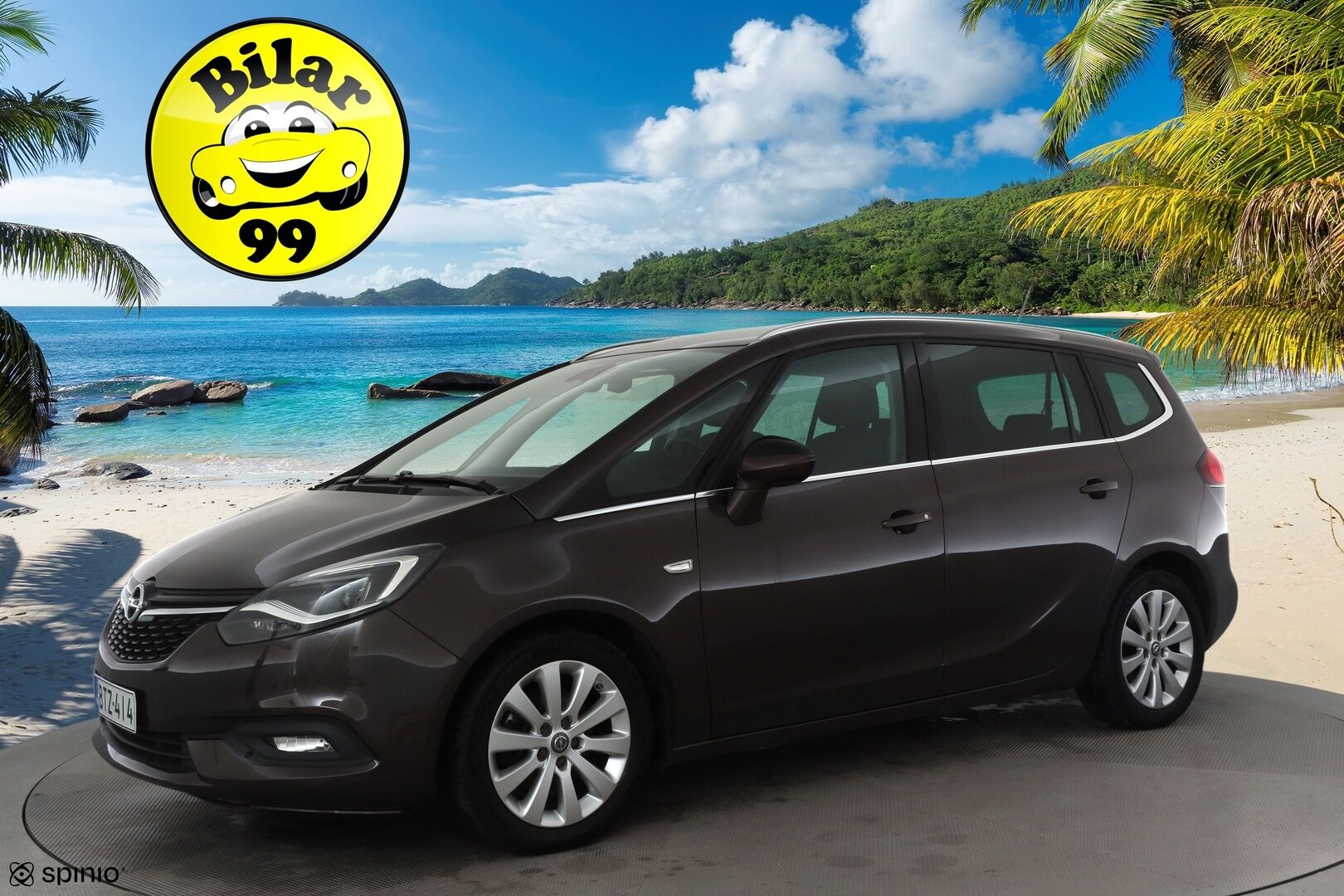 Opel Zafira 2018 Enjoy 1,4 Turbo ecoFLEX 103kW MT6 7-paik * Matrix-LED / P.kamera / Vakkari / Sportpenkit / Bluetooth / Ratinlämmitys * - Suomi-auto / Kahdet renkaat - Osta nyt, maksa vasta ensi vuonna
