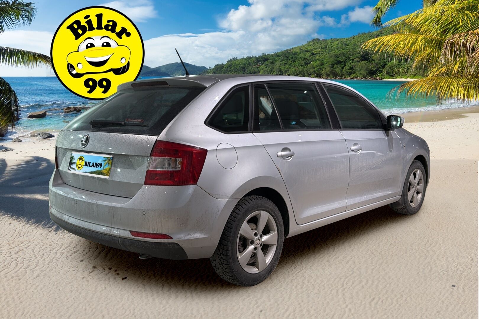 Skoda Rapid 2015 Spaceback 1,2 TSI 85 Ambition *Vakionopeudensäädin / P.Tutka / Lohko+S.lämmitin / Ilmastointi* - *Kahdet asialliset renkaat skodan omilla aluvanteilla / Hiljattain leimattu!* - HULLUT AVAJAISHULINAT KORKOTARJOUS 3,29 %