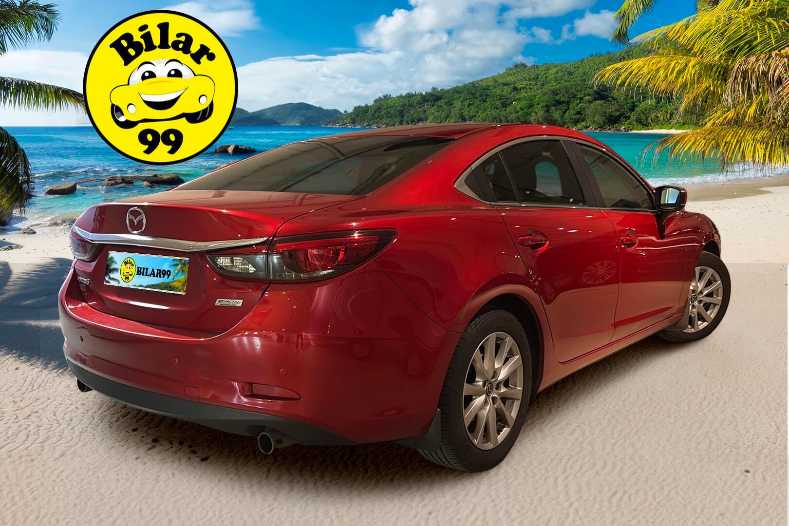 Mazda Mazda6 2018 Sedan 2,0 (165) SKYACTIV-G Optimum 6AT 4ov YB2O * Lohko+sis.p / P. tutkat / Vakakri / Navigointi * - Hienolla punaisella metallivärillä 