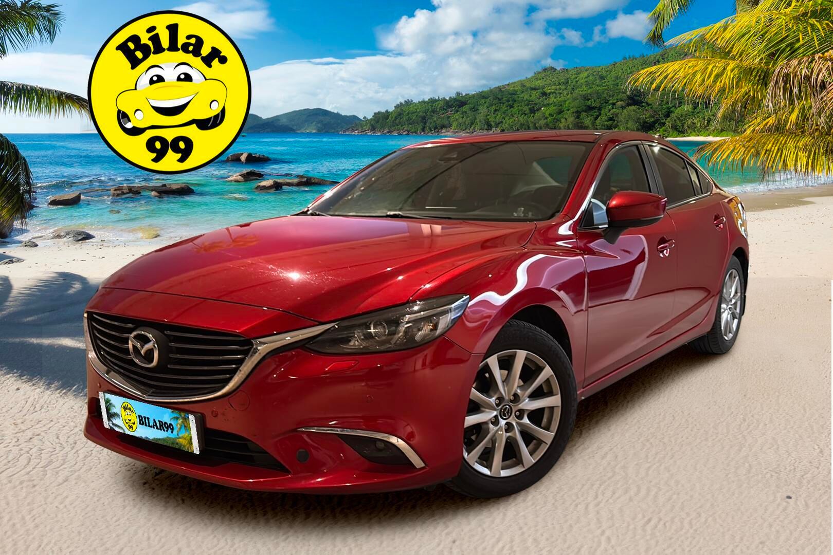 Mazda Mazda6 2018 Sedan 2,0 (165) SKYACTIV-G Optimum 6AT 4ov YB2O * Lohko+sis.p / P. tutkat / Vakakri / Navigointi * - Hienolla punaisella metallivärillä 