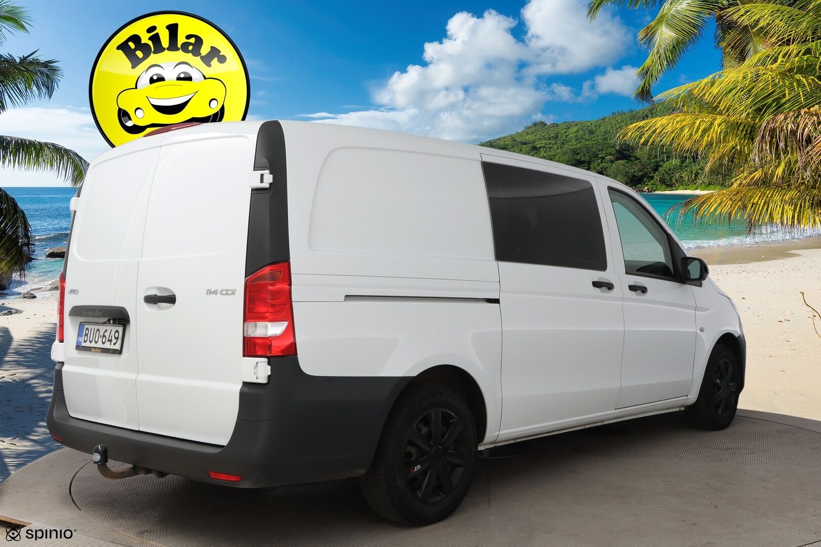 Mercedes-Benz Vito 2017 114CDI-3,05/32K keskipitkä A2 - Suomiauto / Webasto / Vetokoukku / Sortimo Hyllyköt / Invertteri / Peruutuskamera / Lohko & Sisäpistoke / Juuri tullut Tampereelle!