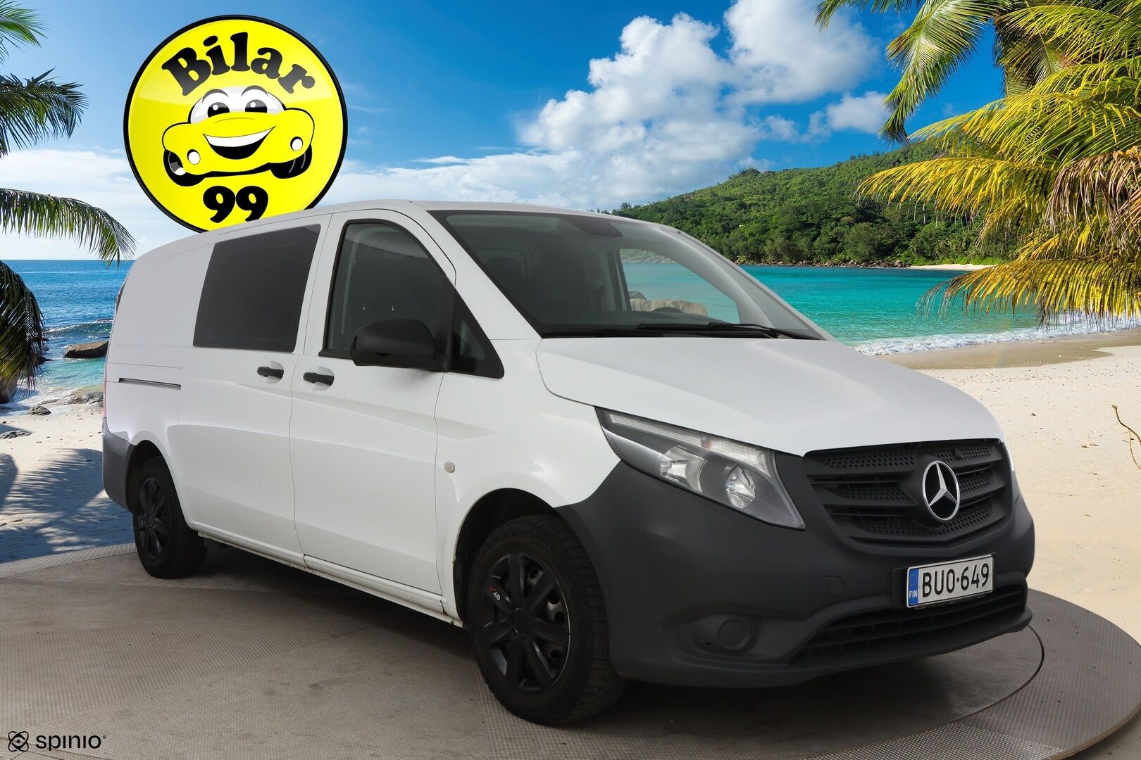 Mercedes-Benz Vito 2017 114CDI-3,05/32K keskipitkä A2 - Suomiauto / Webasto / Vetokoukku / Sortimo Hyllyköt / Invertteri / Peruutuskamera / Lohko & Sisäpistoke / Juuri tullut Tampereelle!