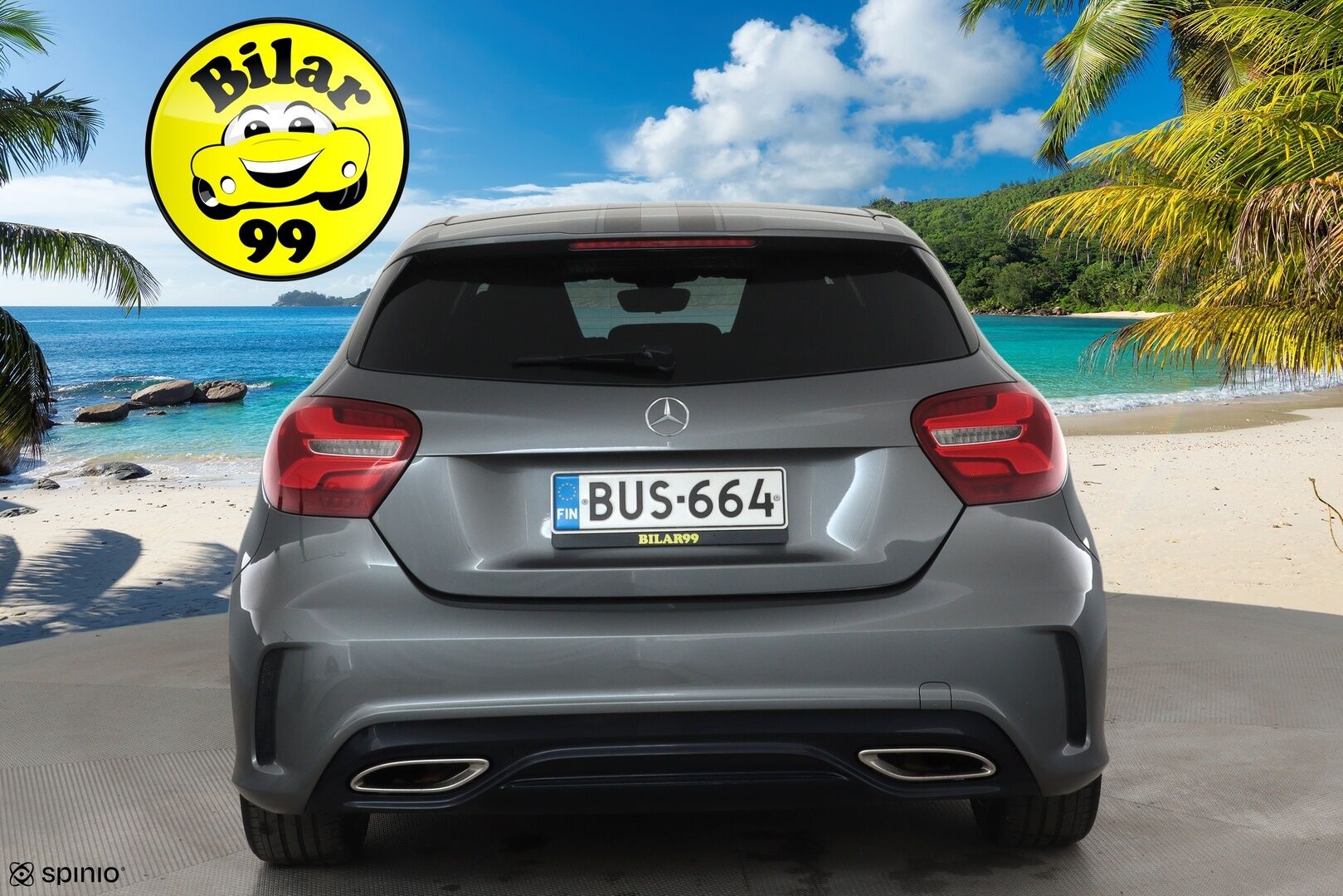 Mercedes-Benz A 2017 180 A White Art Edition AMG **Webasto / LED-High Performance / P.Kamera / Vakkari / Sporttipenkit** - Suomi-auto / Kahdet Renkaat