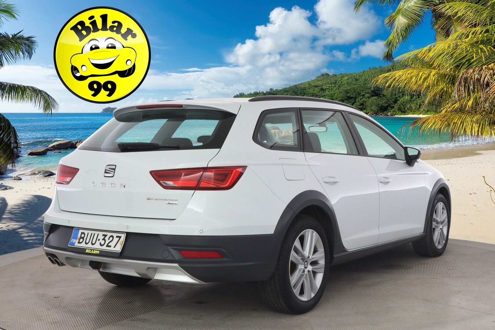 Seat LEON X-PERIENCE 2018 2,0 TDI 150 4Drive Business DSG * Led-valot / iroitettava vetokoukku / puolinahkapenkit!* - Edullinen ja hyvin huollettu / perhekäyttöön soveltuva / huippu neliveto!