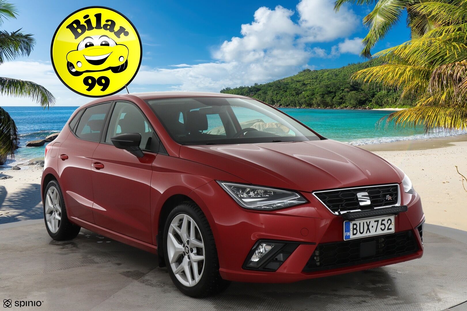 Seat Ibiza 2018 1,0 EcoTSI 115 FR DSG / Webasto / Adapt. vakkari / Sporttipenkit / Apple&Android / LED-valot / Tutkat - 2x Seatin Aluvanteet / Suomi-auto / Uudenveroiset nastat!