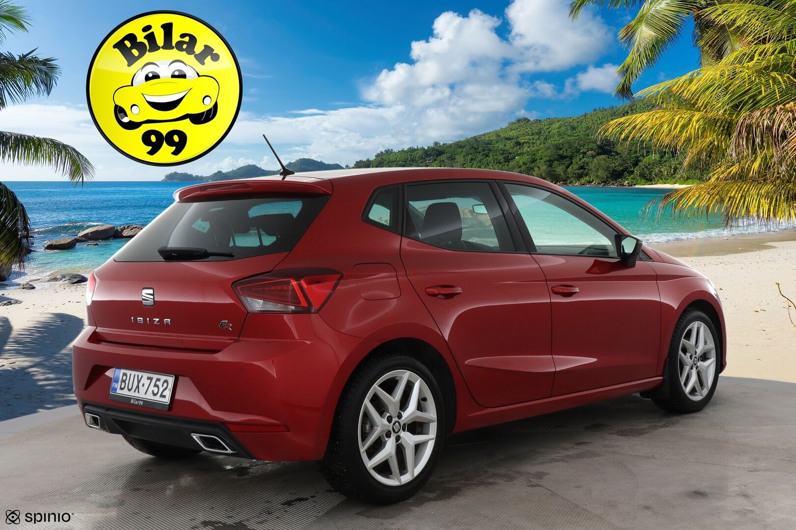 Seat Ibiza 2018 1,0 EcoTSI 115 FR DSG / Webasto / Adapt. vakkari / Sporttipenkit / Apple&Android / LED-valot / Tutkat - 2x Seatin Aluvanteet / Suomi-auto / Uudenveroiset nastat!
