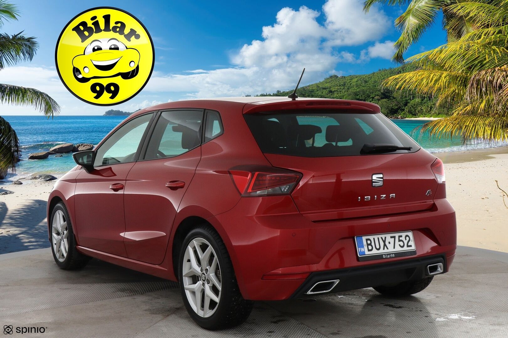 Seat Ibiza 2018 1,0 EcoTSI 115 FR DSG / Webasto / Adapt. vakkari / Sporttipenkit / Apple&Android / LED-valot / Tutkat - 2x Seatin Aluvanteet / Suomi-auto / Uudenveroiset nastat!