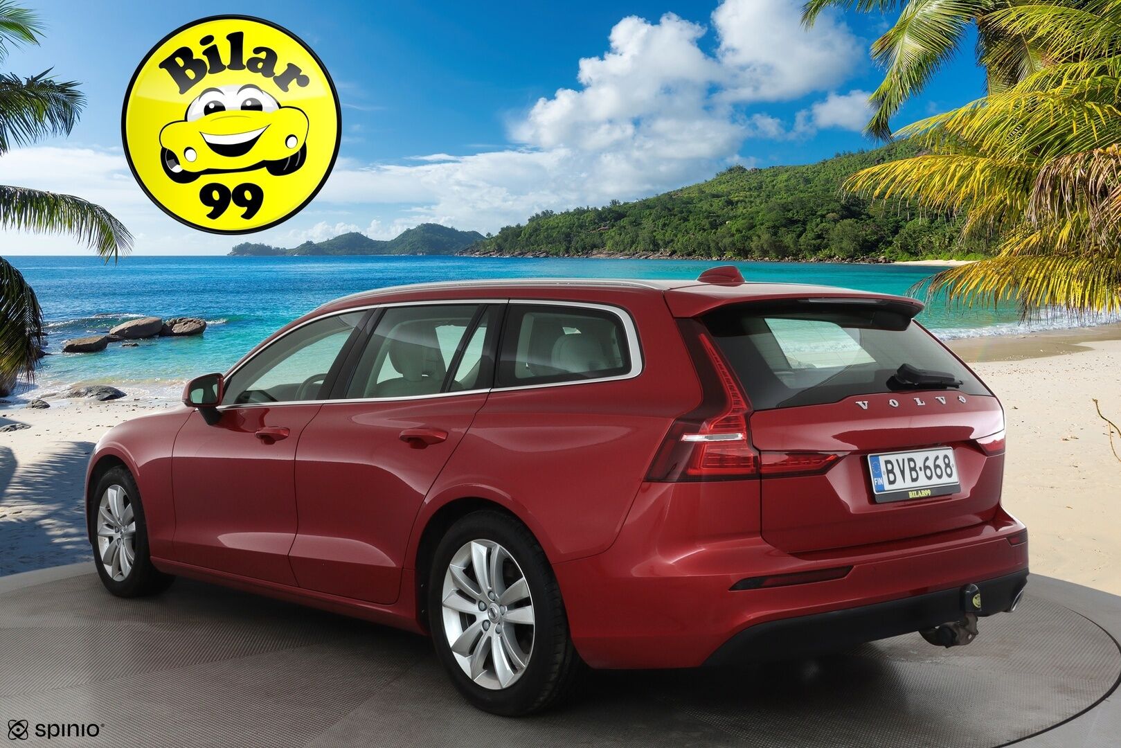 Volvo V60 2019 D3 Business aut **Webasto / Koukku / Adapt.Vakkari / Full-LED / P.kamera / Sporttipenkki Muistilla / Navi / Keyless** - Suomi-auto / Kahdet Renkaat