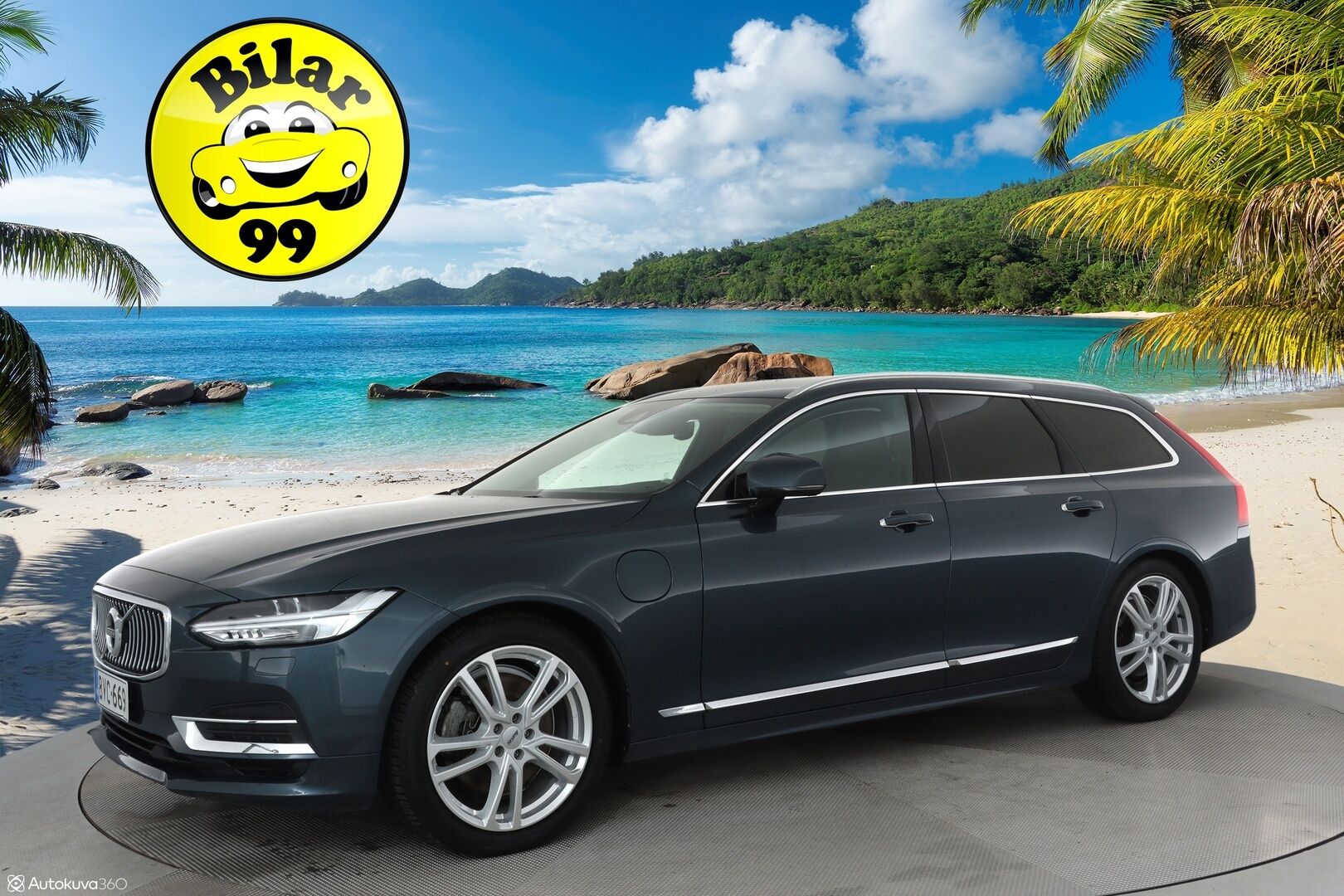Volvo V90 2019 T8 AWD Inscription aut **Webasto / Koukku / Adapt.Vakkari / Full-LED / P.Kamera / Sporttipenkki Muistilla / Navi** - Suomi-auto / 2x Latauskaapelit / Kahdet Renkaat