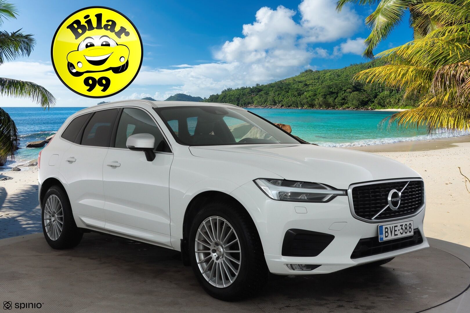 Volvo XC60 2019 D5 AWD R-Design aut * Webasto / Adapt.Vakkari / Koukku / Full LED / Muistipenkki / Nahka-Alcantara / BLIS / Sensus Navi - Suomi-auto / Kahdet renkaat aluvanteilla / Merkkihuollettu